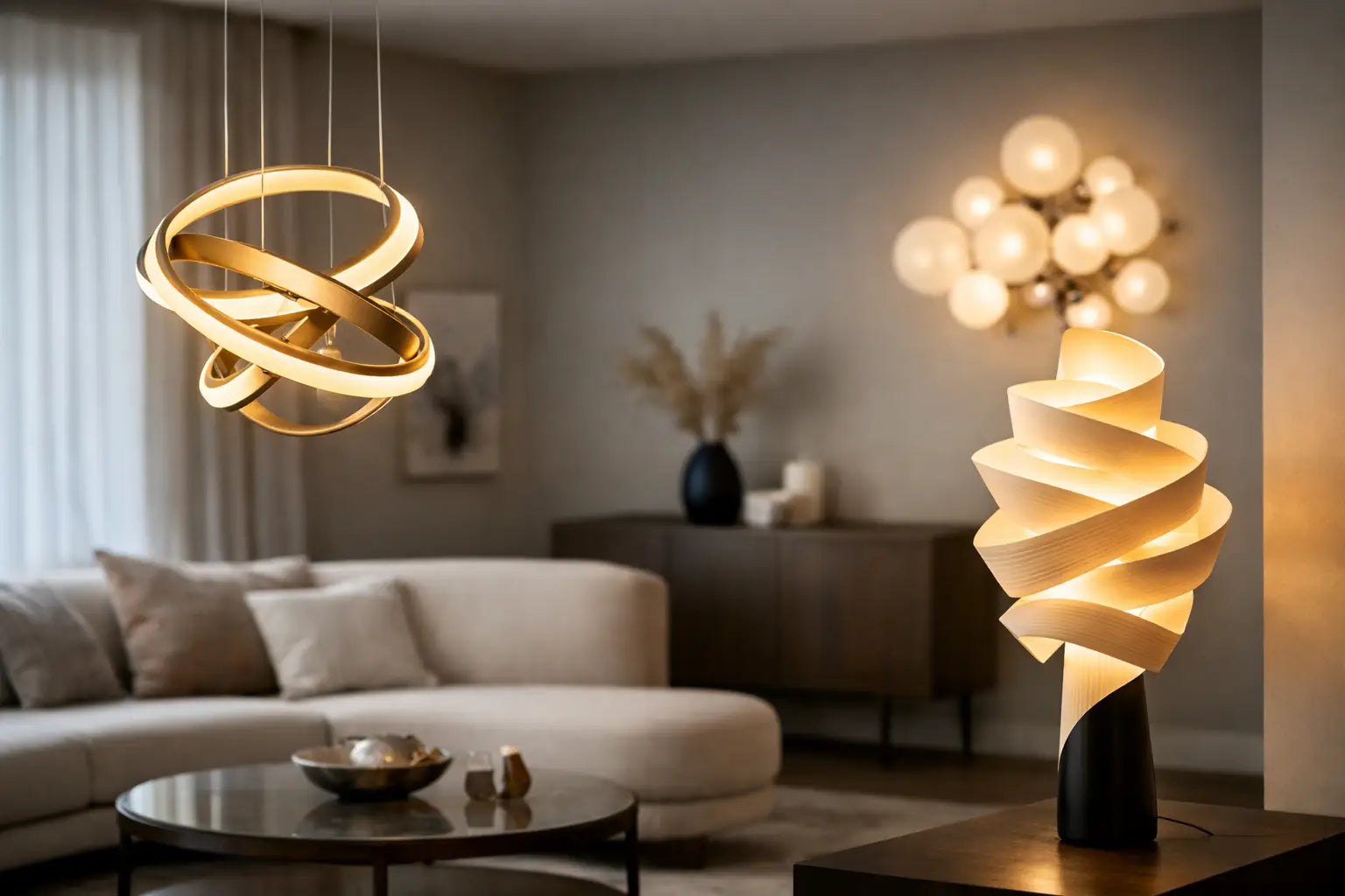 Sculptural Lighting That Transforms a Room
