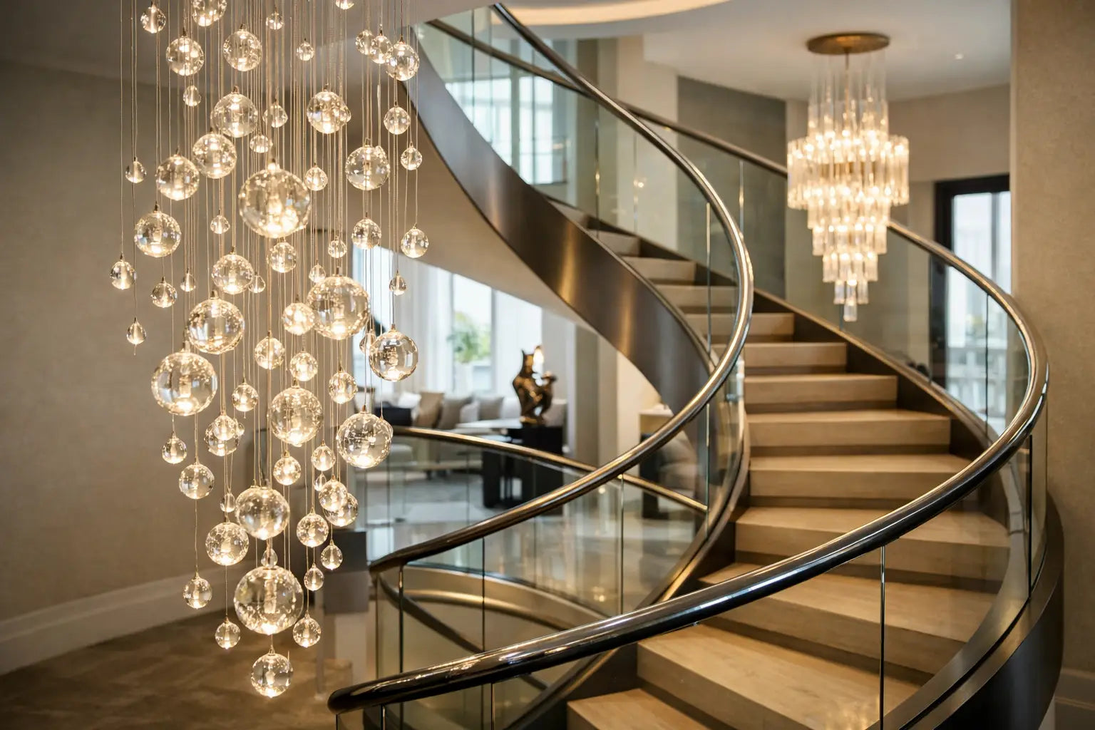 10 Staircase Chandelier Ideas That Elevate