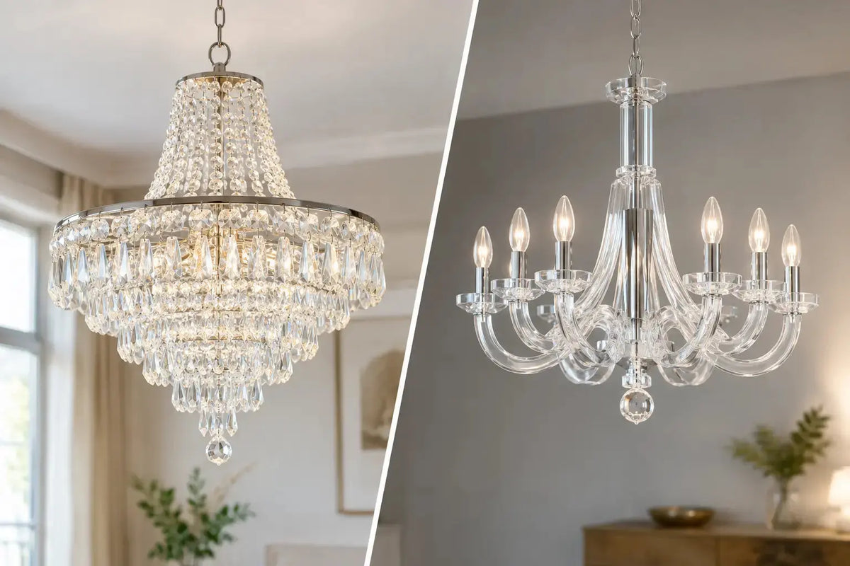 Crystal Versus Acrylic Chandelier: Which Wins?