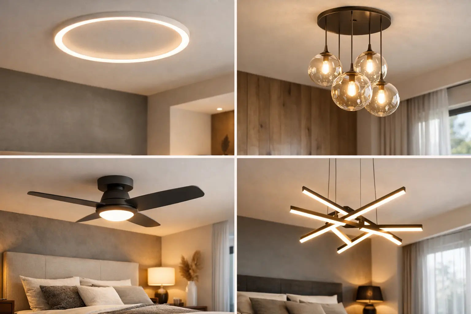 12 Modern Bedroom Ceiling Lighting Ideas