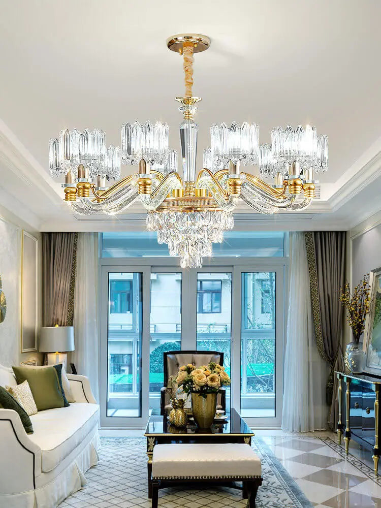 Classic Crystal Ring Beaded Chandelier ChandeliersLife®