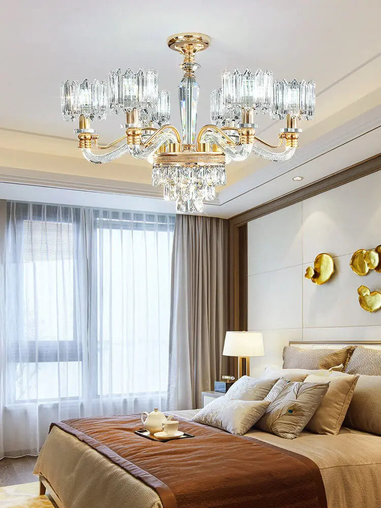 Classic Crystal Ring Beaded Chandelier ChandeliersLife®