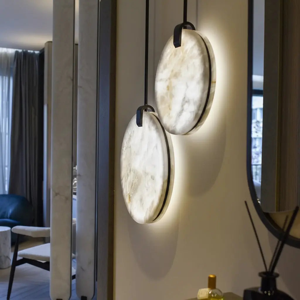 Disc Alabaster Pendant Light ChandeliersLife®