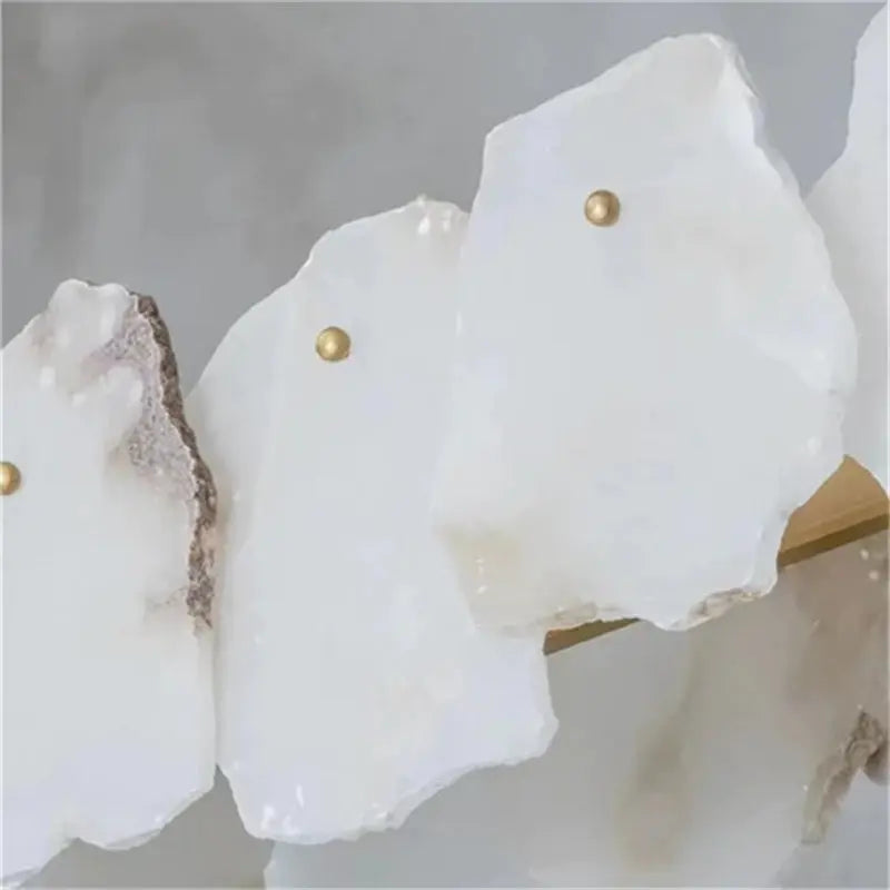 Marble Modern Snowflake Round Chandelier ChandeliersLife®
