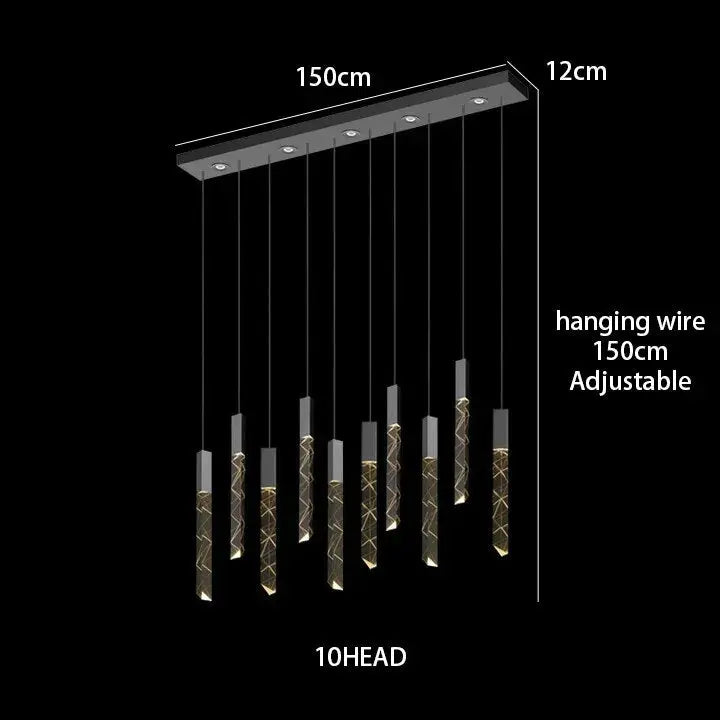 Rectangle Loft LED Chandelier ChandeliersLife®