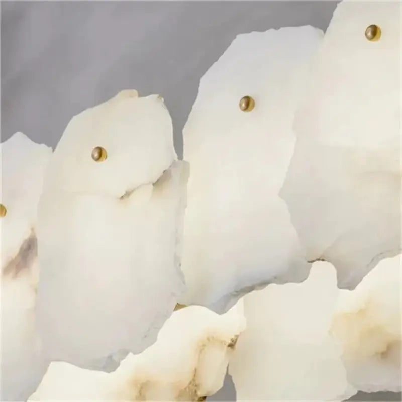 Alabaster Modern Snowflake Linear Chandelier ChandeliersLife®