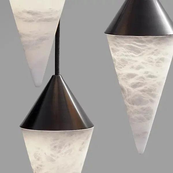 Modern Alabaster Cone Cluster Chandelier ChandeliersLife®