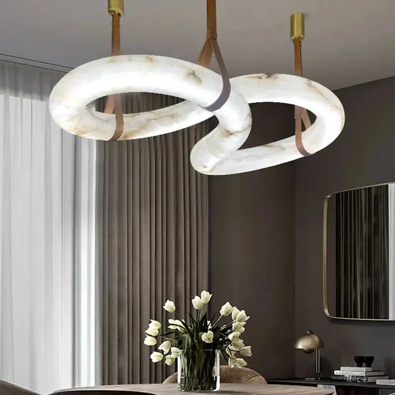 Contemporary Nordic Alabaster Designer Chandelier ChandeliersLife®