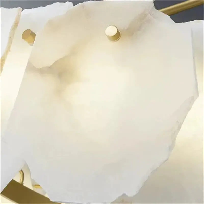 Alabaster Modern Snowflake Linear Chandelier ChandeliersLife®