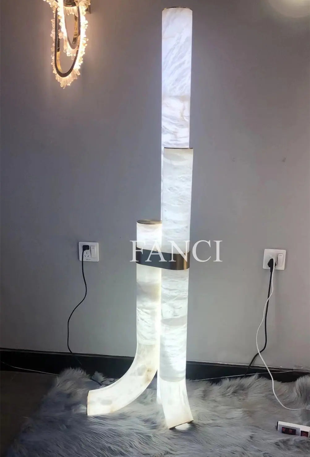 Nova Alabaster Floor Lamp ChandeliersLife®