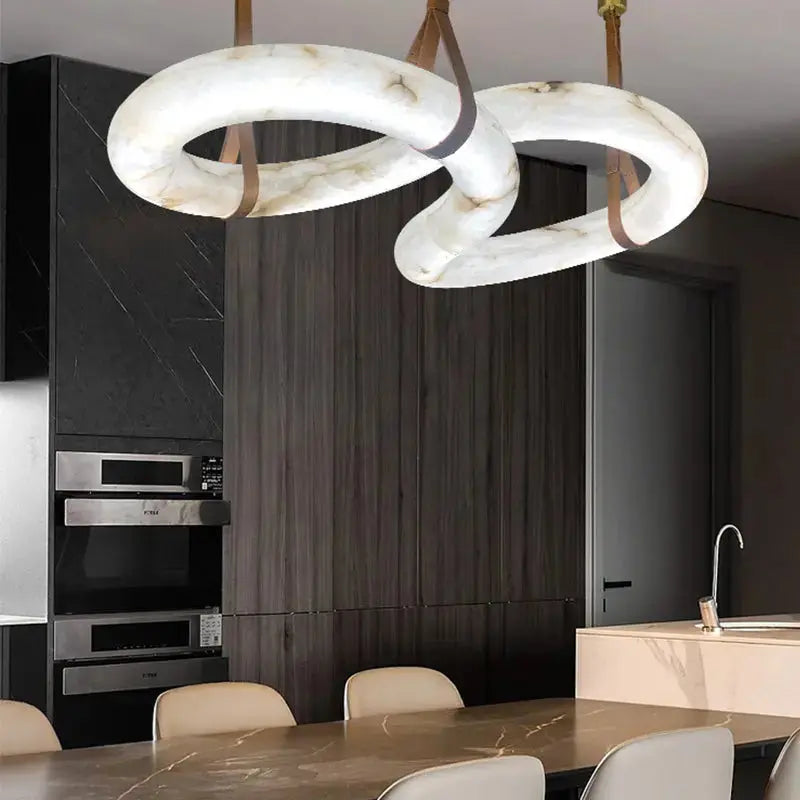 Contemporary Nordic Alabaster Designer Chandelier ChandeliersLife®