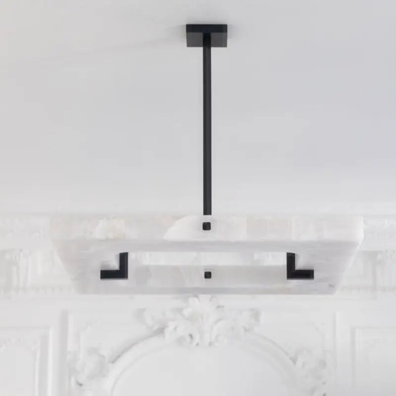Modern Square Alabaster Chandelier ChandeliersLife®