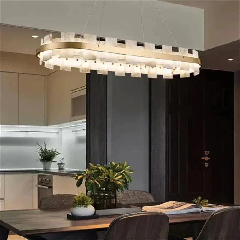 Modern Round Marble Chandelier ChandeliersLife®