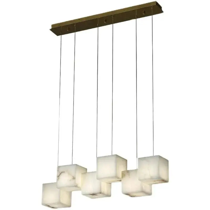 Cubic Handmade Alabaster Pendant Chandelier ChandeliersLife®