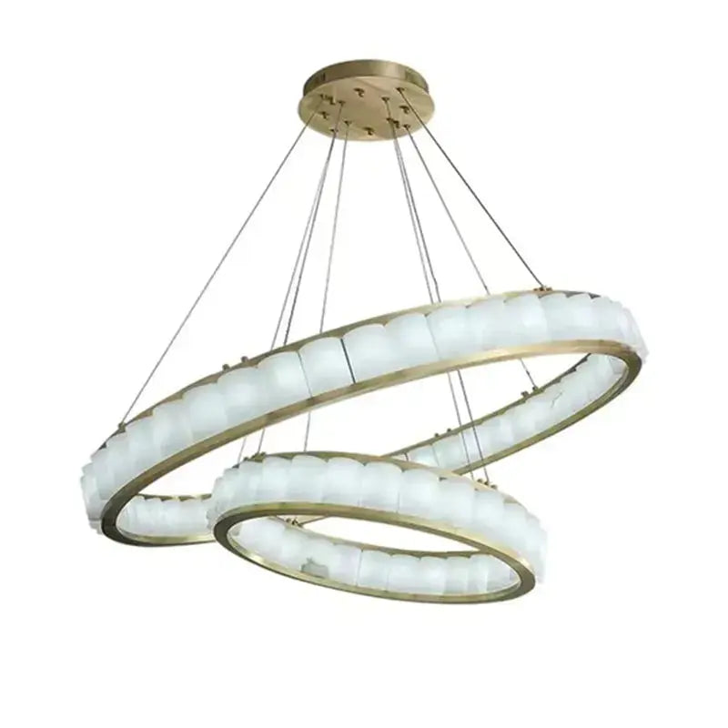 Alabaster Circle Elegant Chandelier ChandeliersLife®