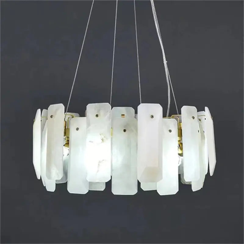 Alabaster Round Pendant Chandelier ChandeliersLife®