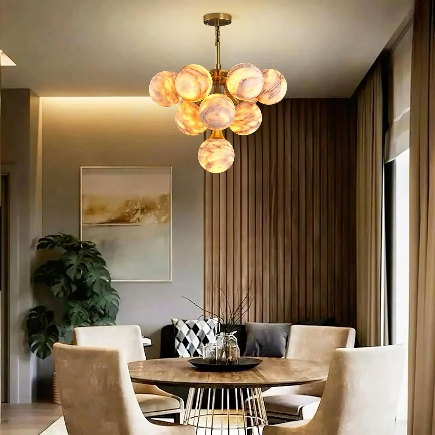 Modern Unique Alabaster Chandelier ChandeliersLife®