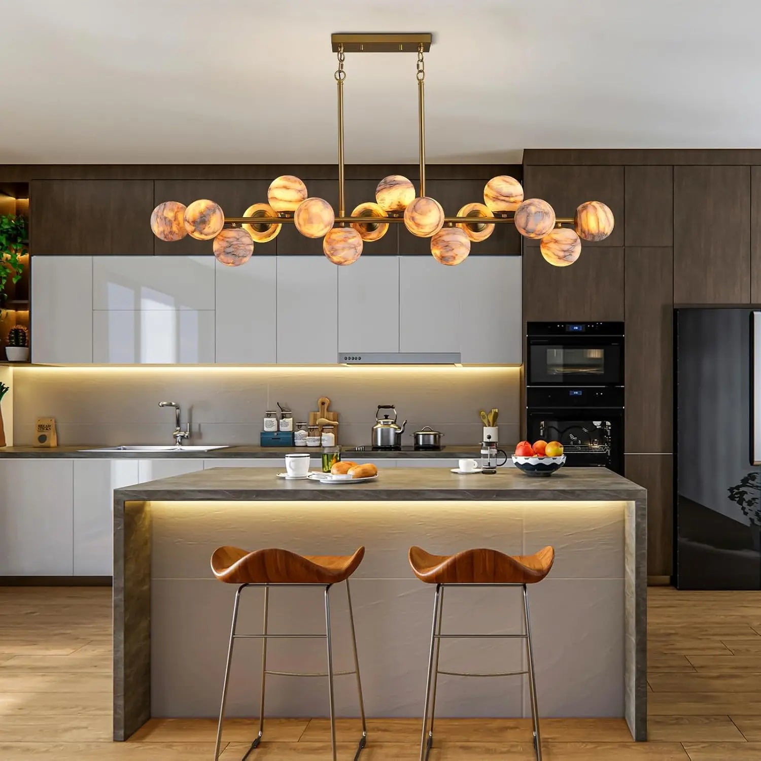 Modern Unique Alabaster Chandelier ChandeliersLife®