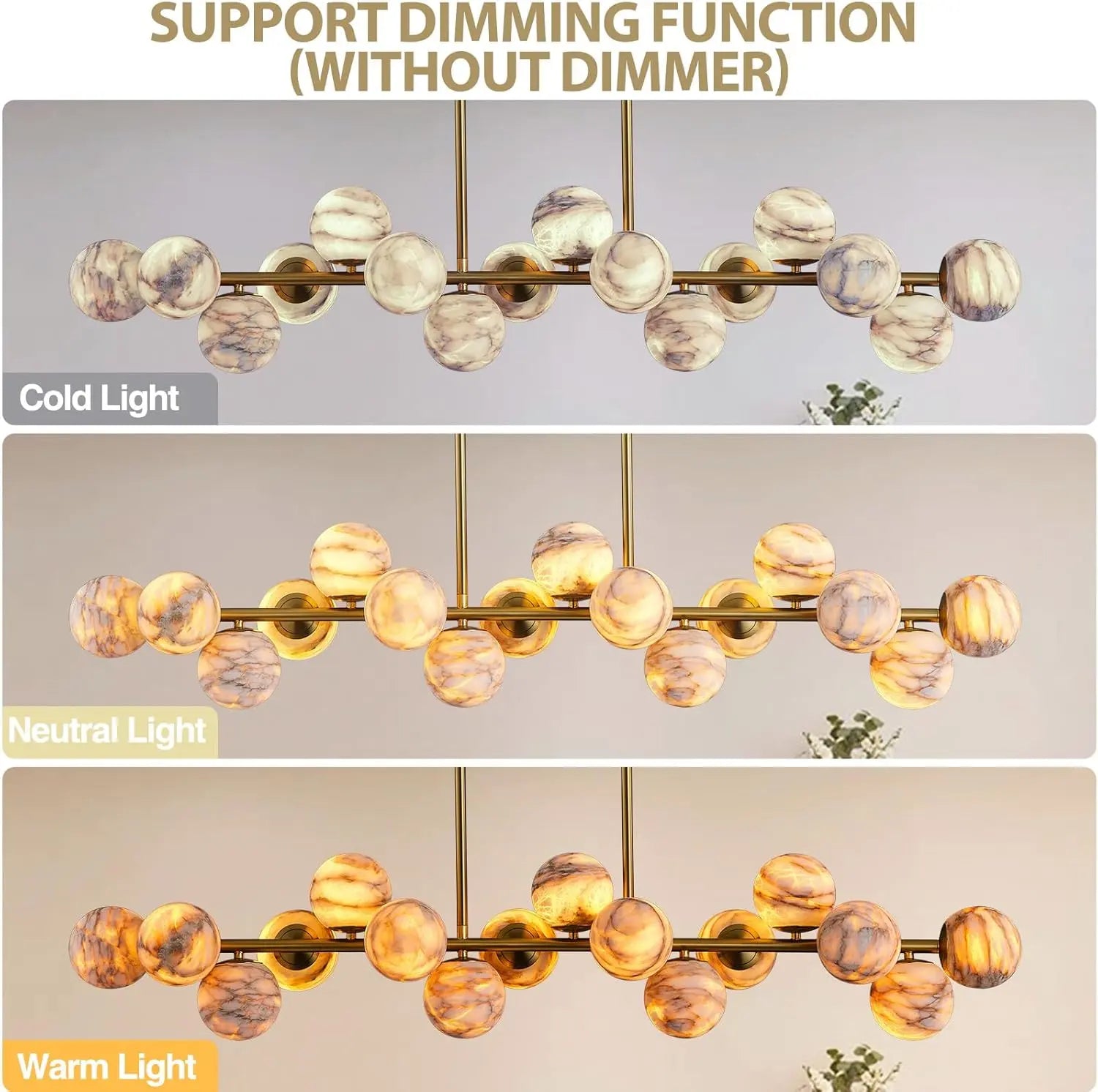 Modern Unique Alabaster Chandelier ChandeliersLife®