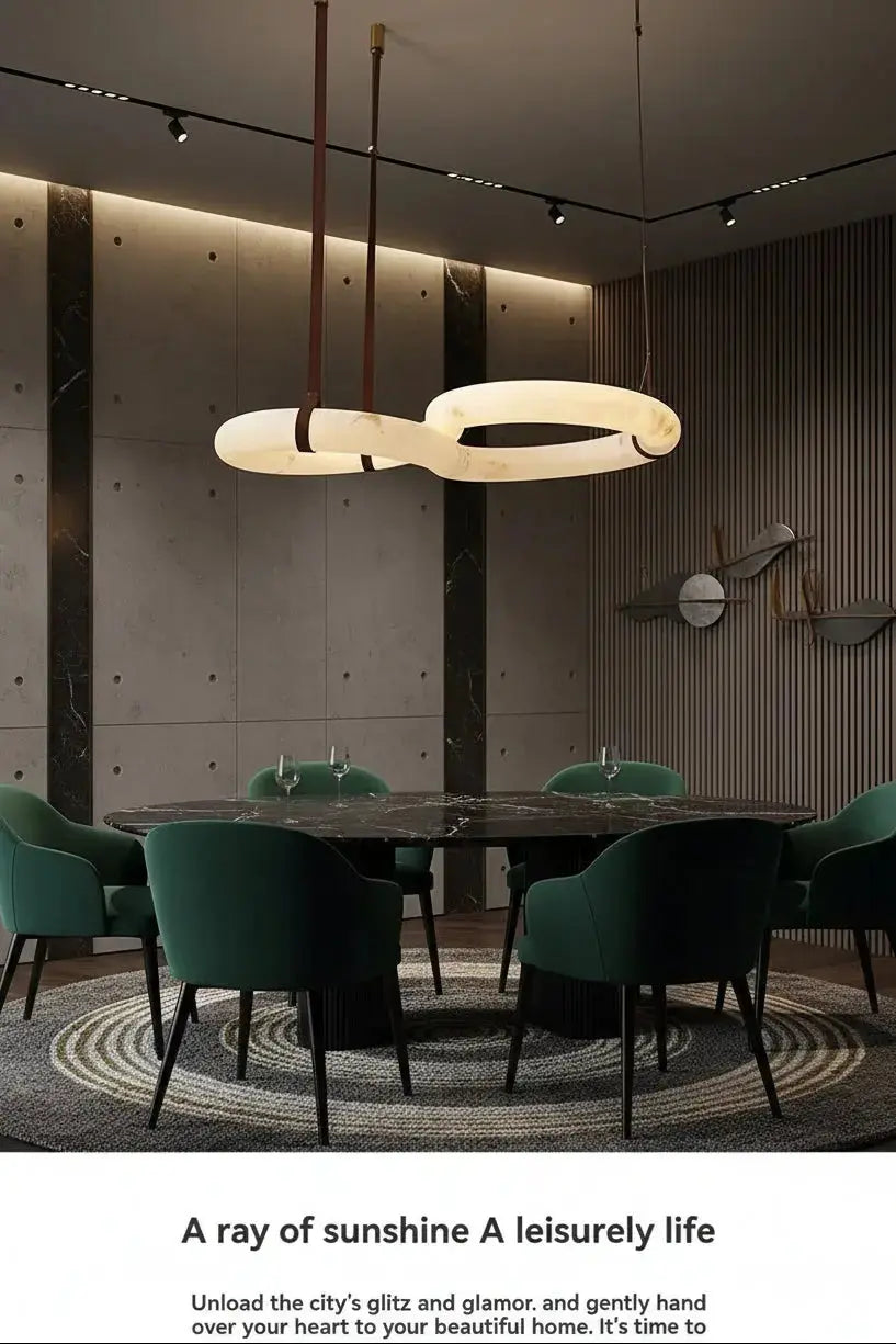 Contemporary Nordic Alabaster Designer Chandelier ChandeliersLife®