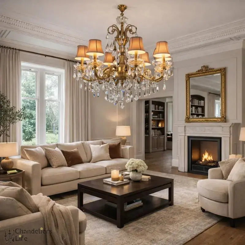 Bronze Finished Antique Crystal Chandelier ChandeliersLife®