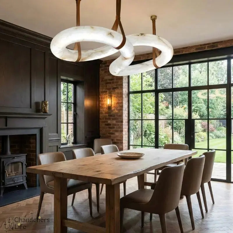 Contemporary Nordic Alabaster Designer Chandelier ChandeliersLife®