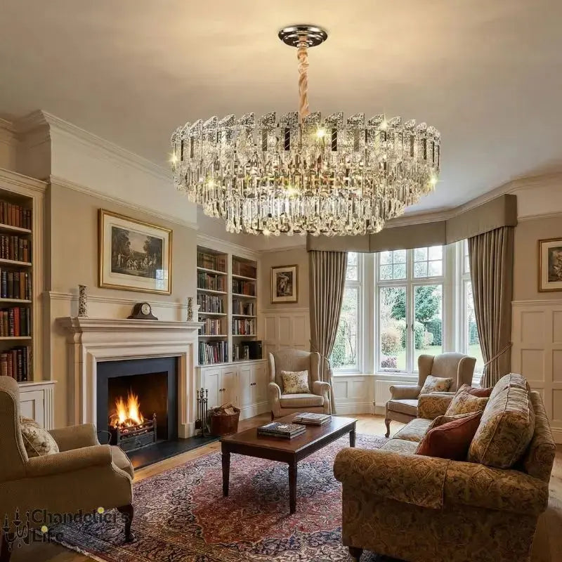 Crystal Hanging Living Room Chandelier ChandeliersLife®