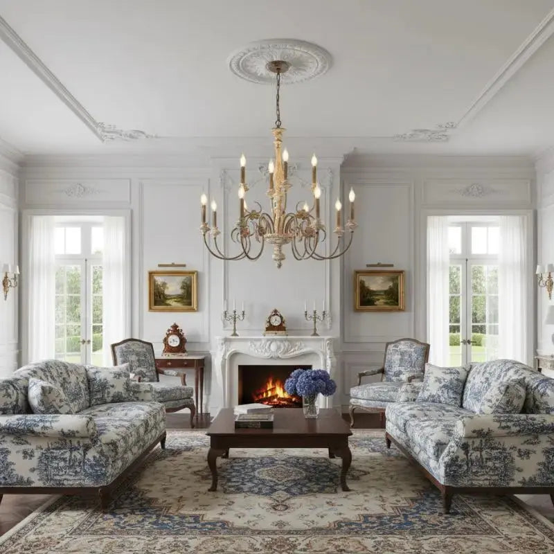 French Retro Wooden Chandelier ChandeliersLife®