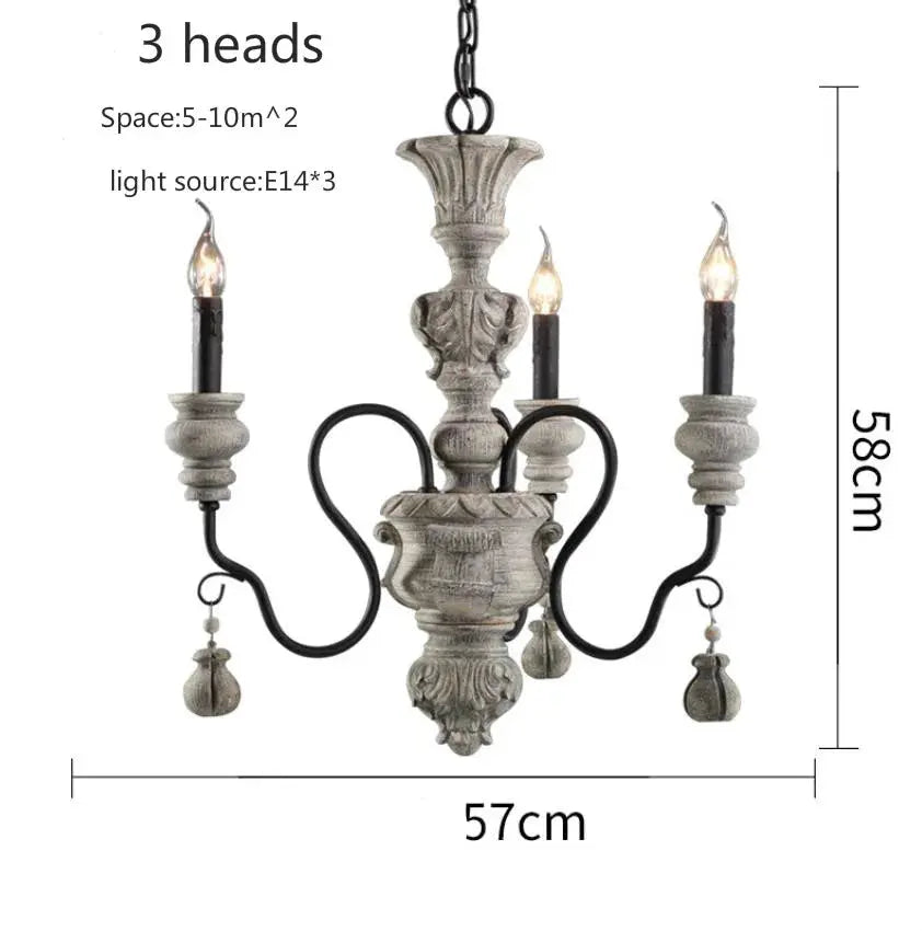 Nordic Wood Farmhouse Decor Chandelier ChandeliersLife®