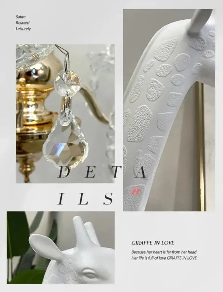 Art Sculpture Giraffe Floor Chandelier - White ChandeliersLife®