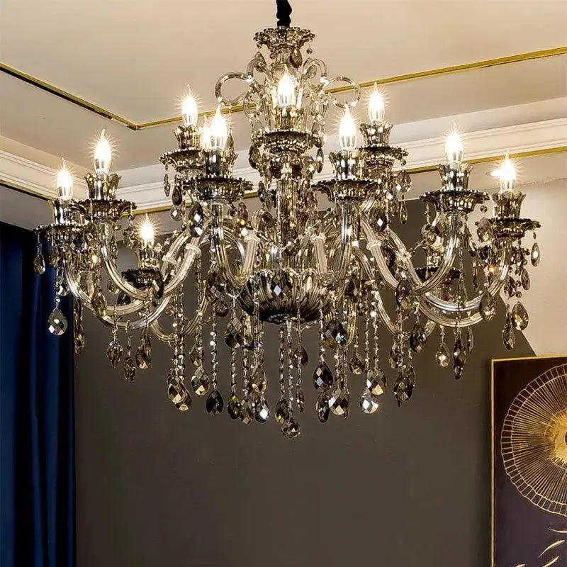 Modern Candle Large Crystal Chandelier ChandeliersLife®