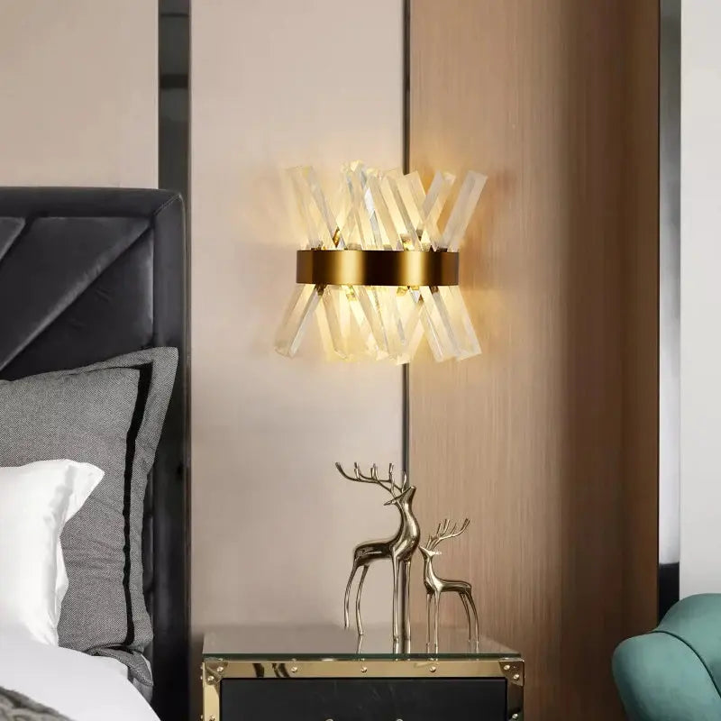 Luxury Modern Gold Crystal Wall Lamp ChandeliersLife®