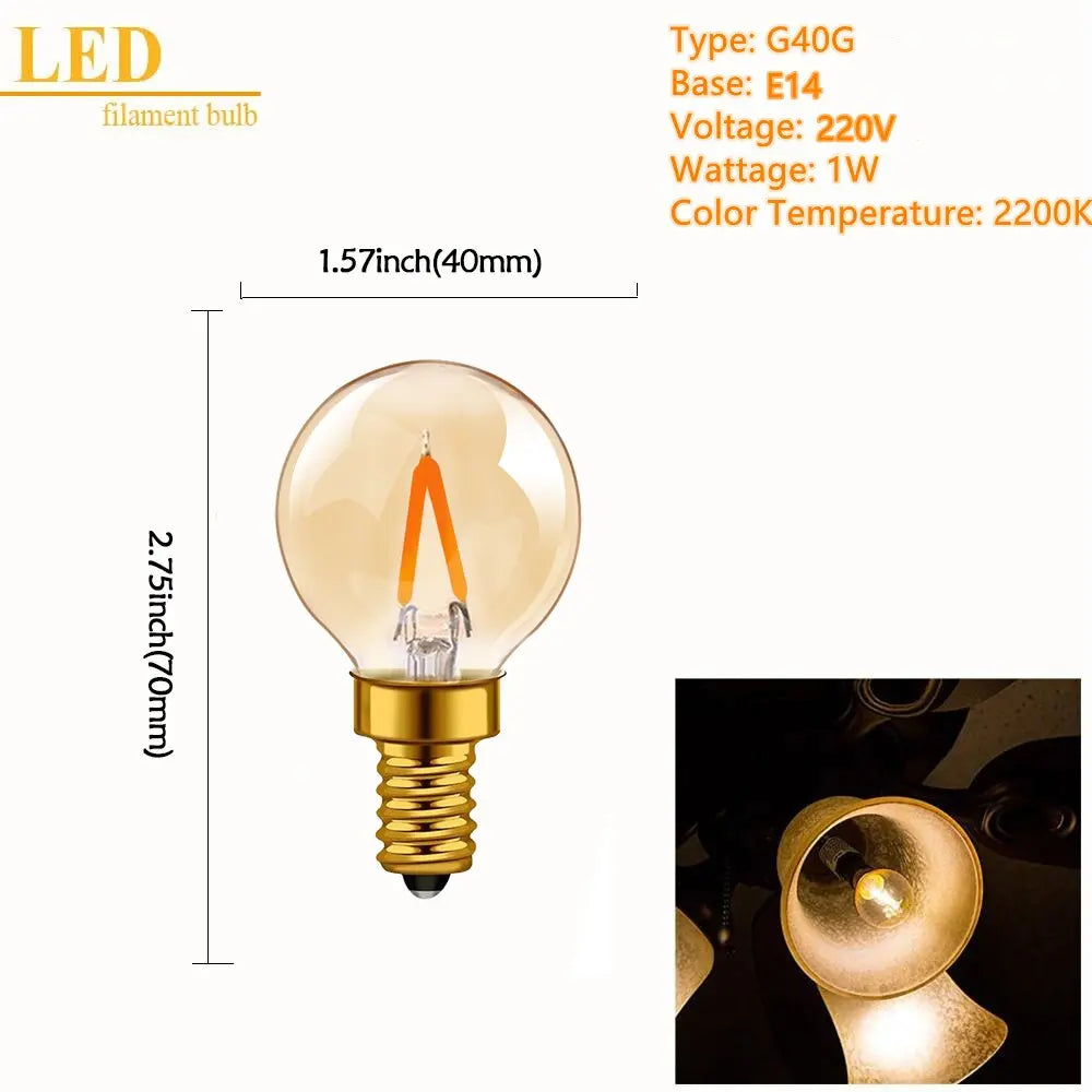 Retro LED Spiral Filament Light Bulb ChandeliersLife®