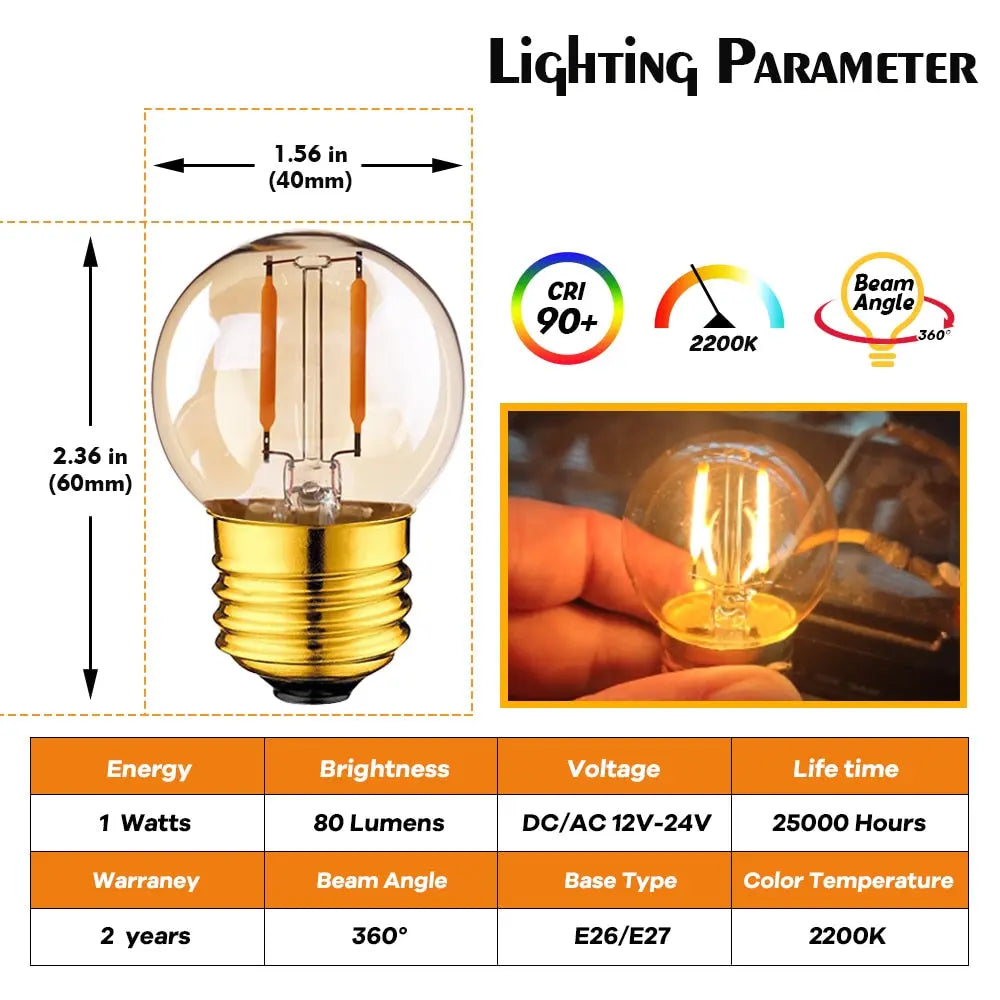 Retro LED Spiral Filament Light Bulb ChandeliersLife®