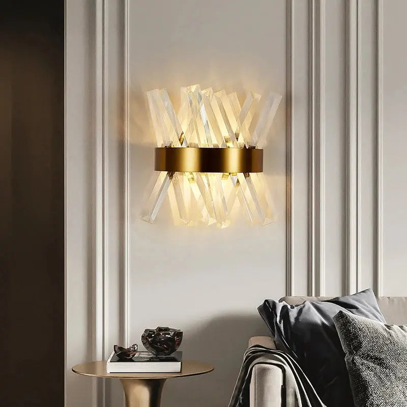 Luxury Modern Gold Crystal Wall Lamp ChandeliersLife®