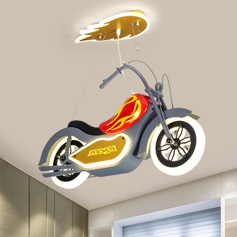 Ryder Resin Motorcycle LED Kids Room Chandelier – alternate product view 5