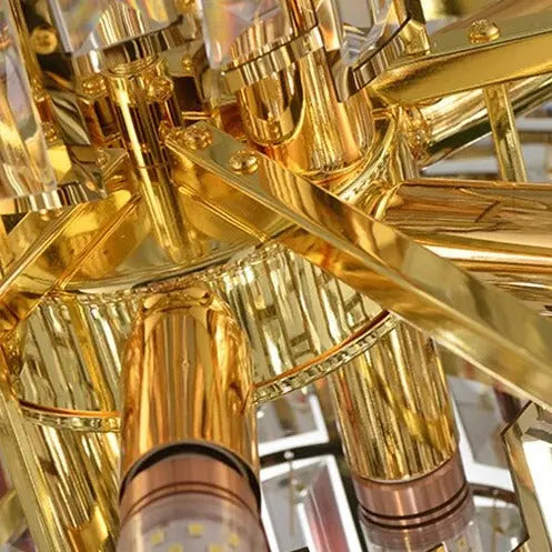 Oval Gold Crystal Desinger Chandelier ChandeliersLife®