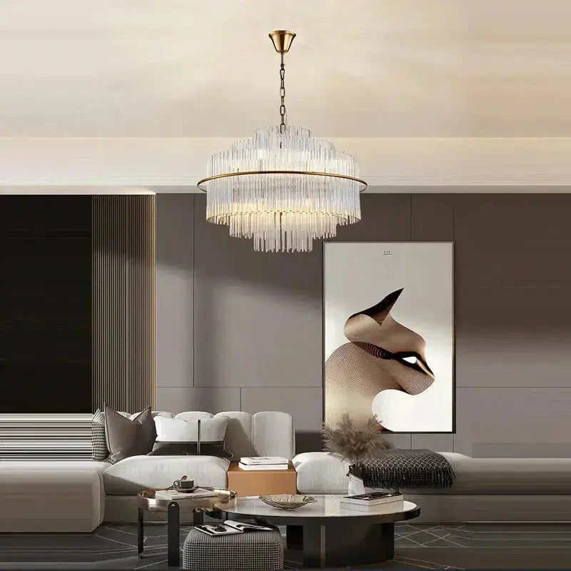 Crystal Designer Oval Round Chandelier ChandeliersLife®