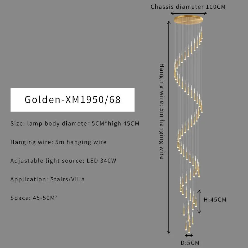 Duplex Stair Chandelier ChandeliersLife®
