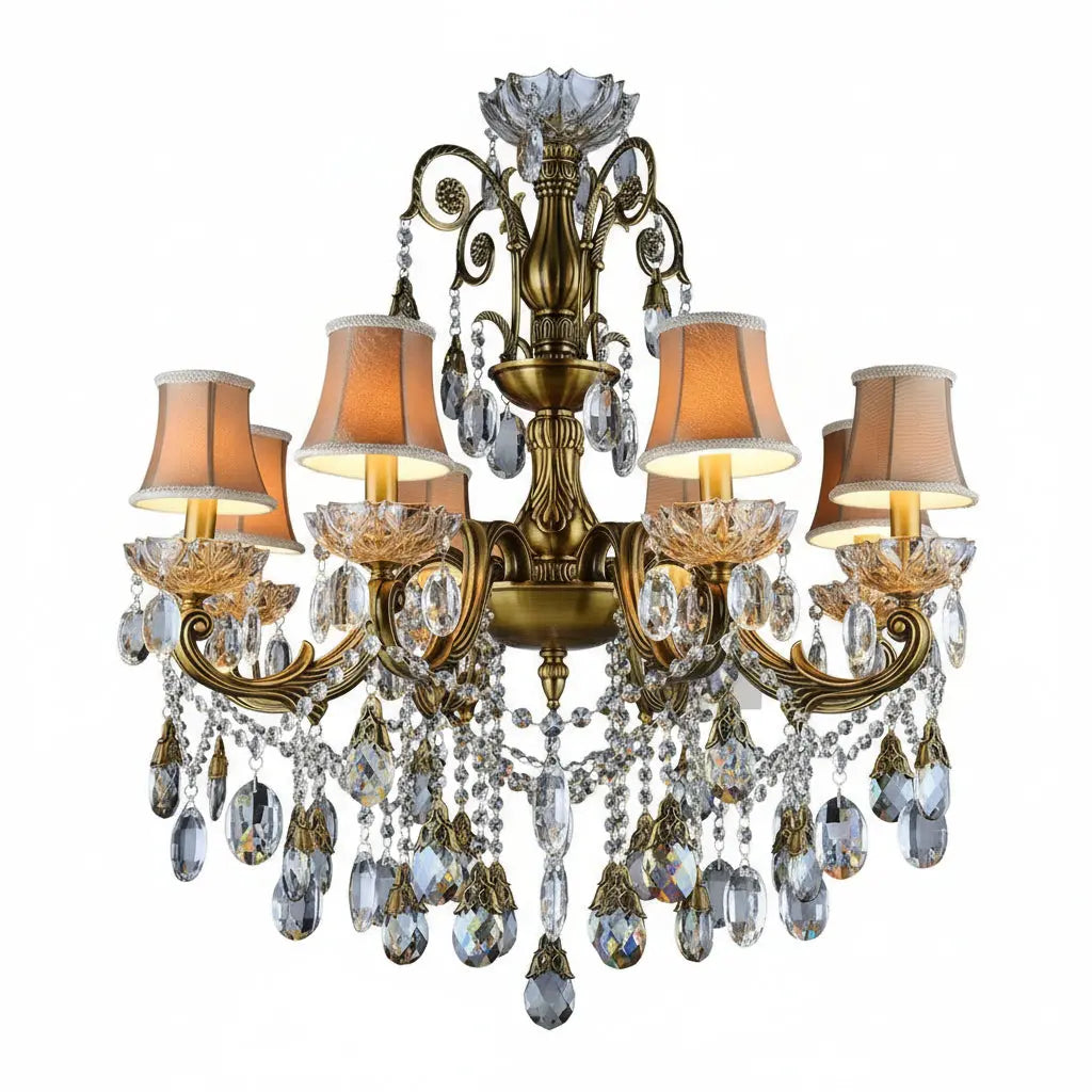 Bronze Finished Antique Crystal Chandelier ChandeliersLife®