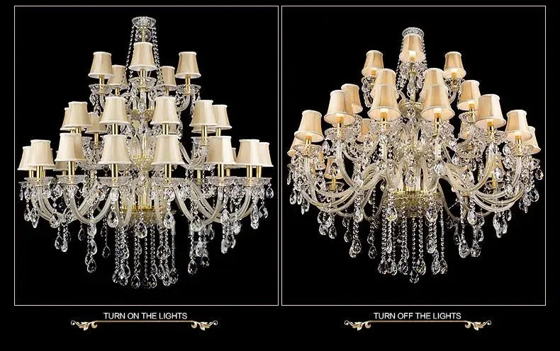 Classic 3 layers Crystal Chandelier ChandeliersLife®