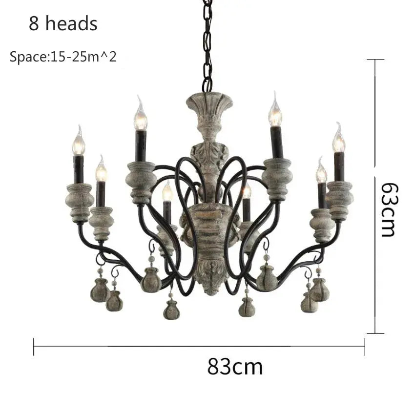 Nordic Wood Farmhouse Decor Chandelier ChandeliersLife®