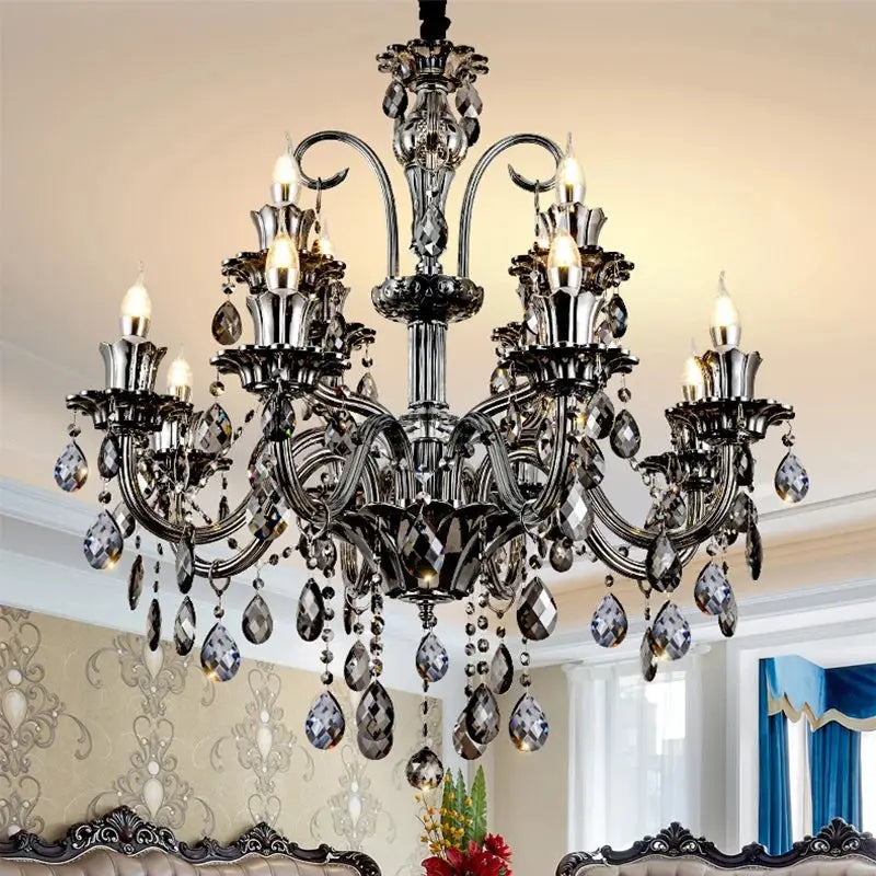 Modern Candle Large Crystal Chandelier ChandeliersLife®