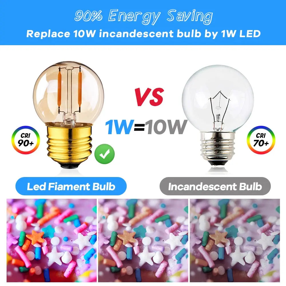 Retro LED Spiral Filament Light Bulb ChandeliersLife®