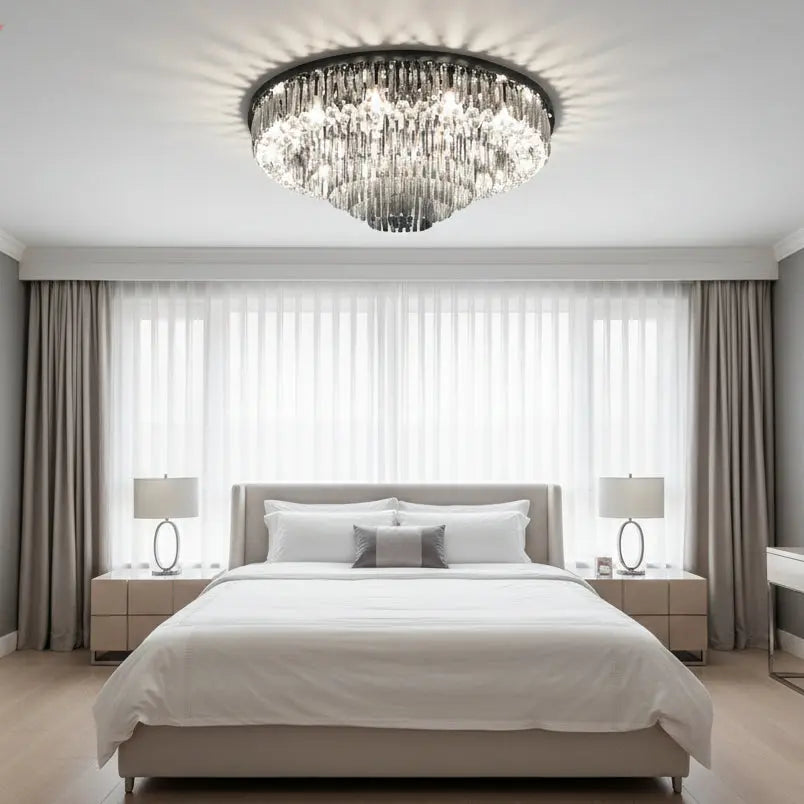 Luxury Crystal Ceiling Smoky Gray Lamp ChandeliersLife®