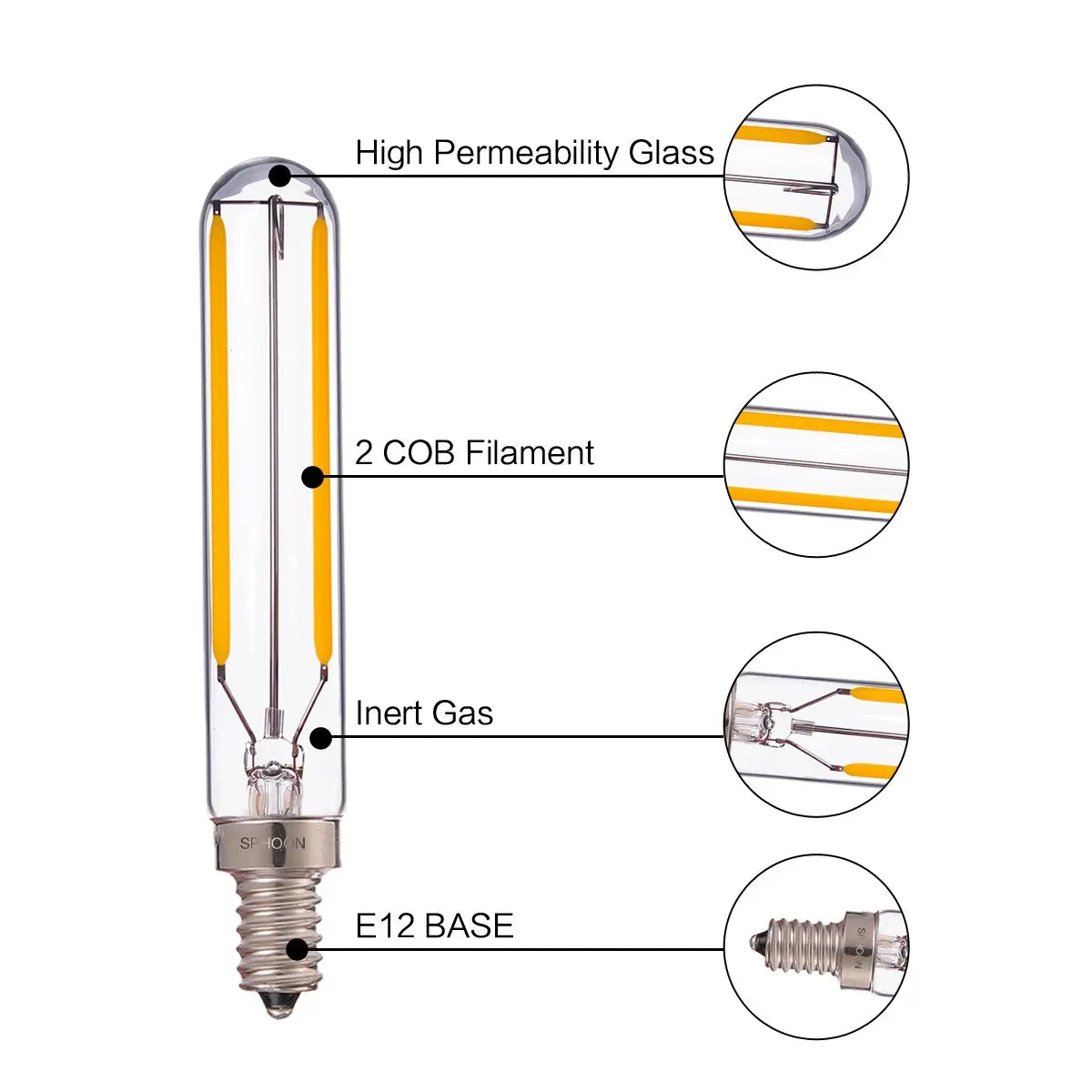 6 Pack Edison Filament Bulbs ChandeliersLife®