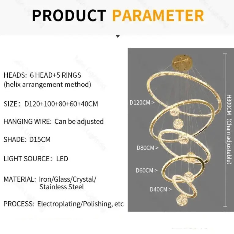 Pendant Modern Crystal Ring Chandelier ChandeliersLife®