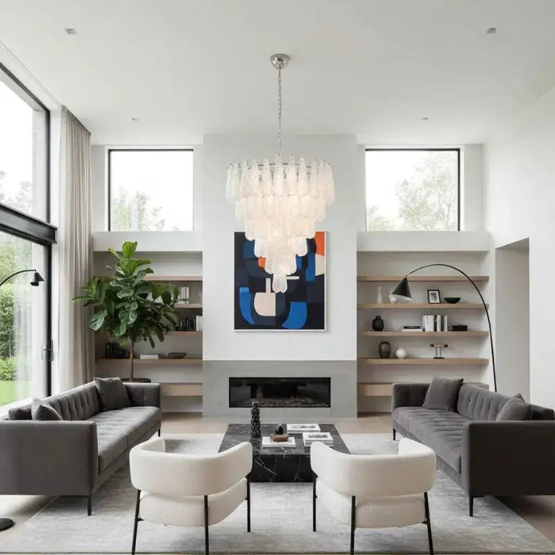 Glass Leaf Wall Light