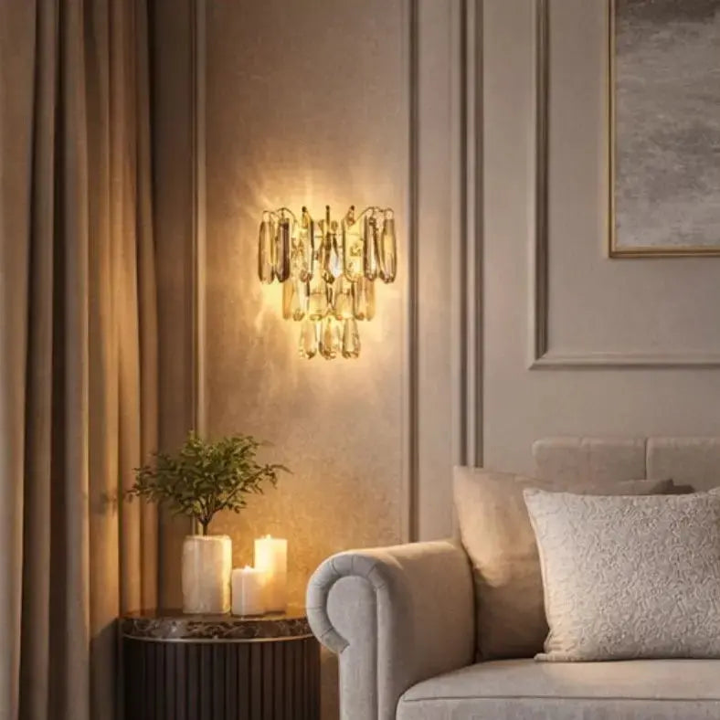 Modern Gold Crystal Wall Lights ChandeliersLife®