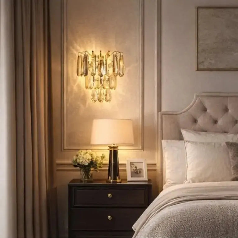 Modern Gold Crystal Wall Lights ChandeliersLife®